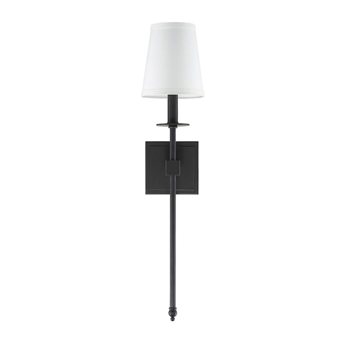 Savoy House Monroe 1-Light 24" Wall Sconce, Matte Black