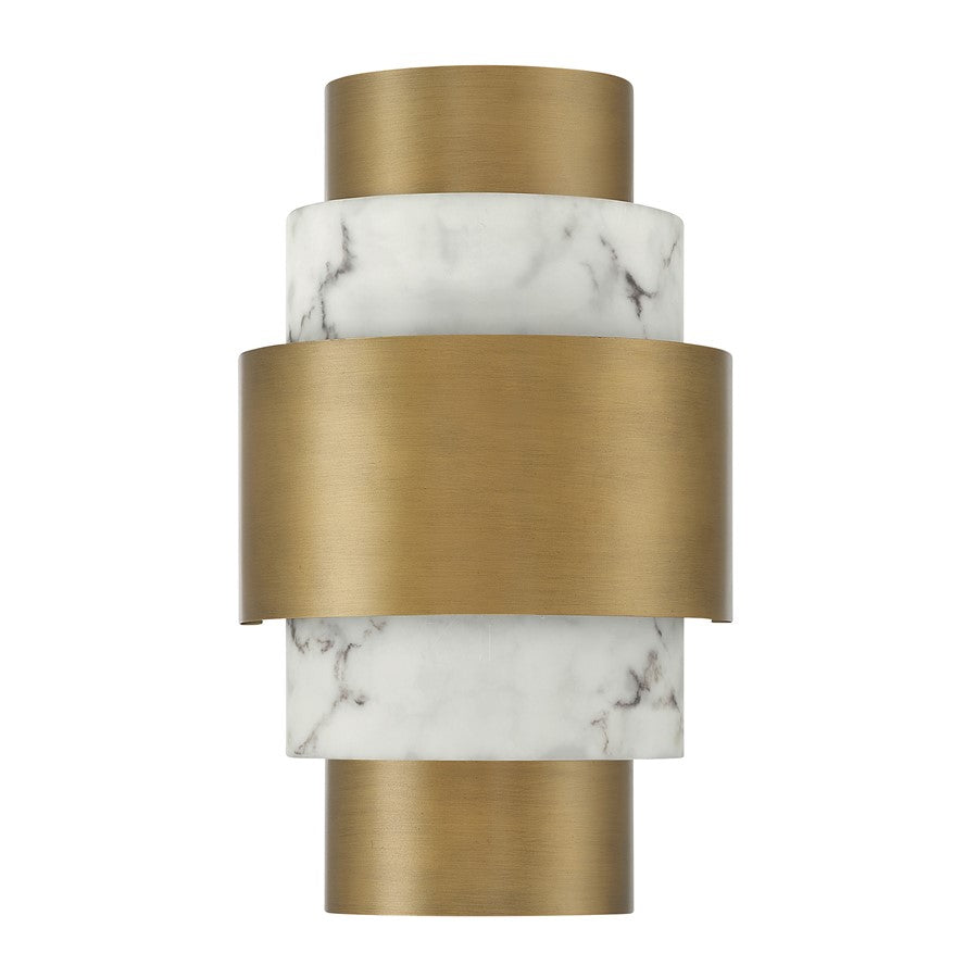 Savoy House Davenport 2 Lt Sconce, Antique Patina