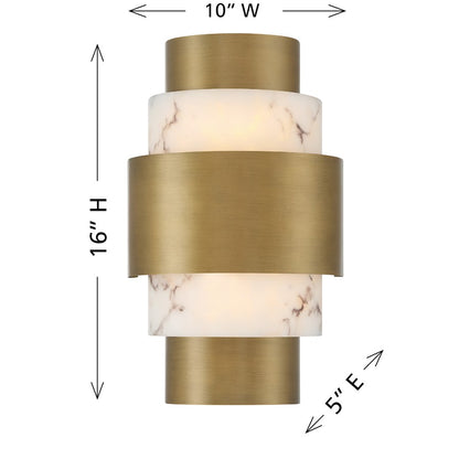 Savoy House Davenport 2 Lt Sconce, Antique Patina