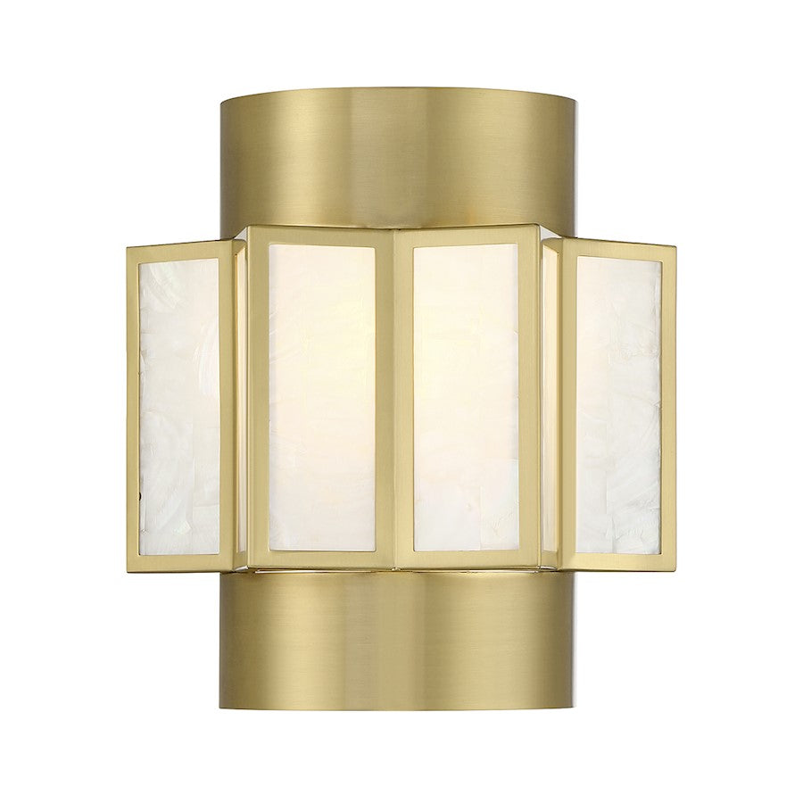 Savoy House Gideon 2-Light Wall Sconce, Warm Brass - 9-3164-2-322