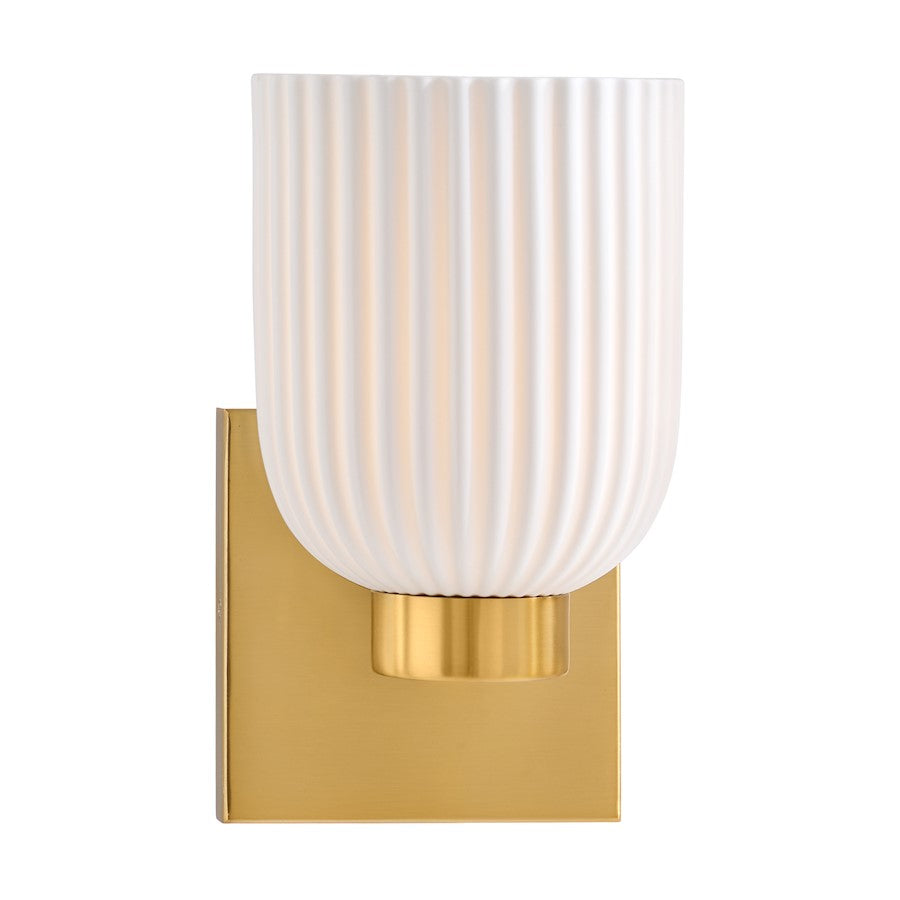 Savoy House Isla Blanca 1-Light Wall Sconce, Warm Brass - 9-3172-1-322