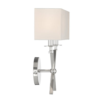 Arondale 2 Light Sconce, Polished Nickel