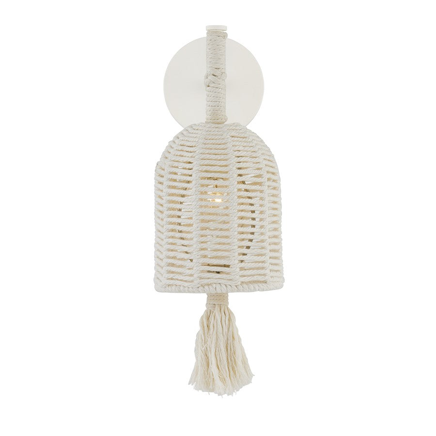 Savoy House Lunara 1 Lt Sconce, Cotton