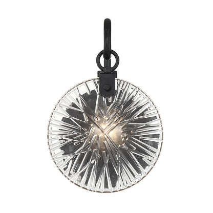 1 Light Bathroom Vanity Light, Matte Black