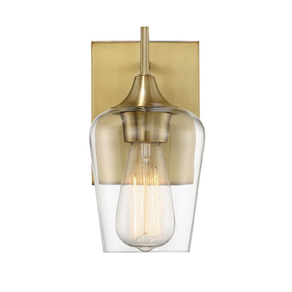 Savoy House Octave 1-Light Wall Sconce, Warm Brass - 9-4030-1-322