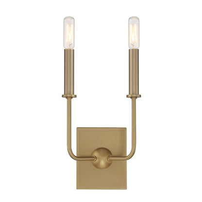 Savoy House Avondale 2-Light Wall Sconce, Warm Brass - 9-4044-2-322