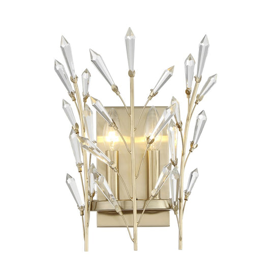 Savoy House Orianna 2 Light Sconce, Noble Brass