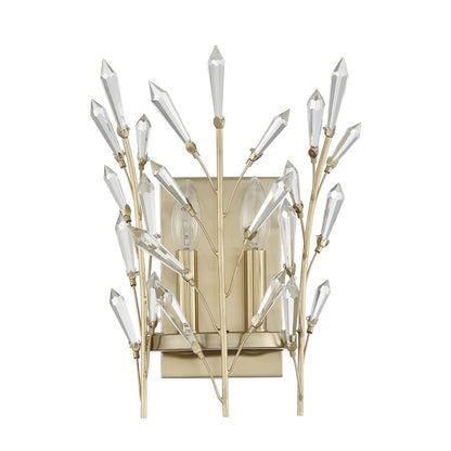 Savoy House Orianna 2 Light Sconce, Noble Brass