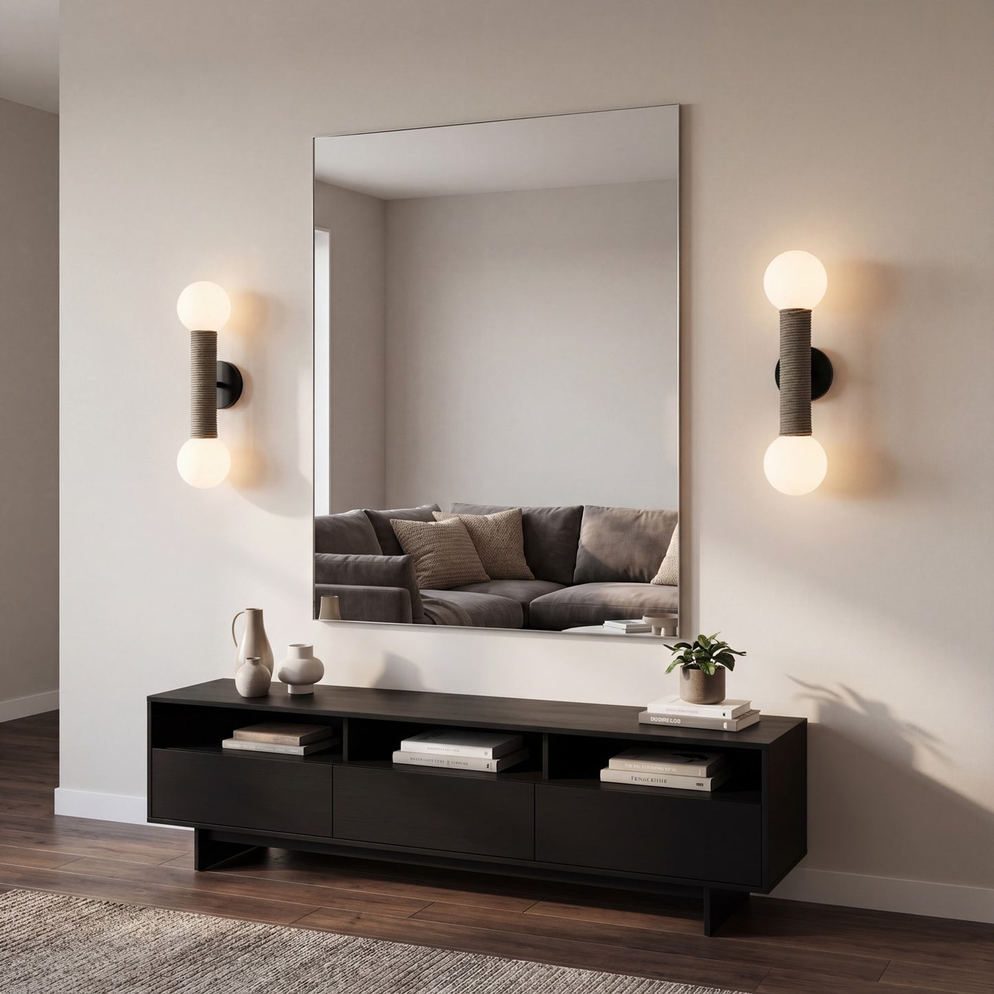 Savoy House Jarrell 2 Lt Sconce, White Opal, Matte Black