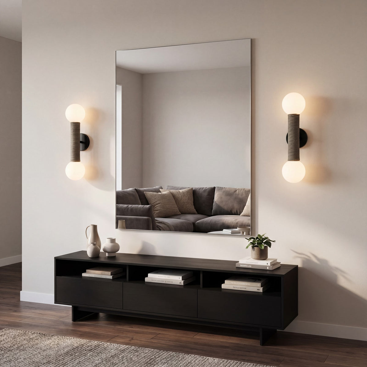 Savoy House Jarrell 2 Lt Sconce, White Opal, Matte Black
