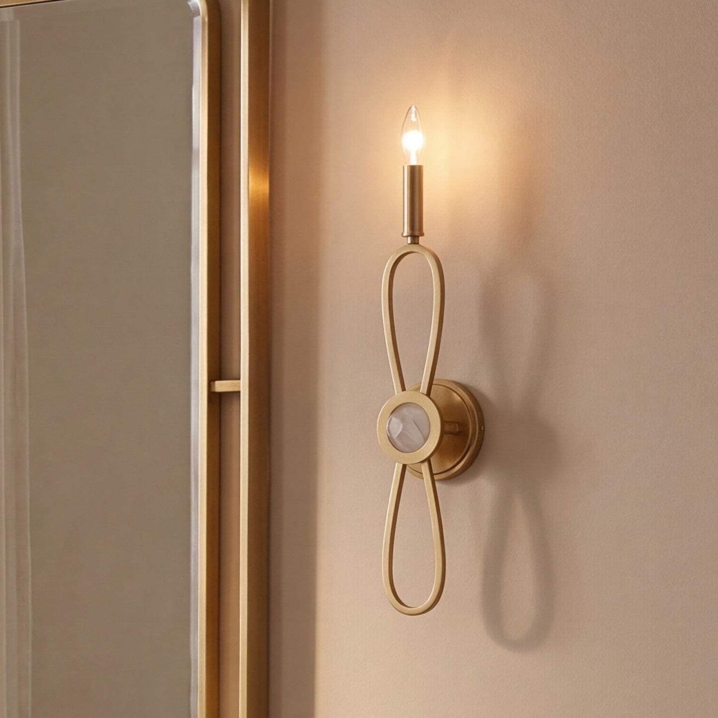 Savoy House Minette 1 Lt Sconce, Spun Gold
