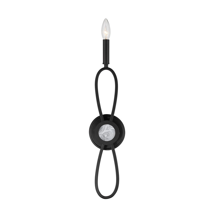Savoy House Minette 1 Lt Sconce, Matte Black