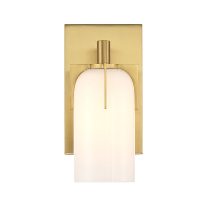 1 Light Bathroom Vanity Light, Warm Brass