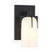 Savoy House Caldwell 1-Light Bathroom Vanity Light, Matte Black - 9-4128-1-BK