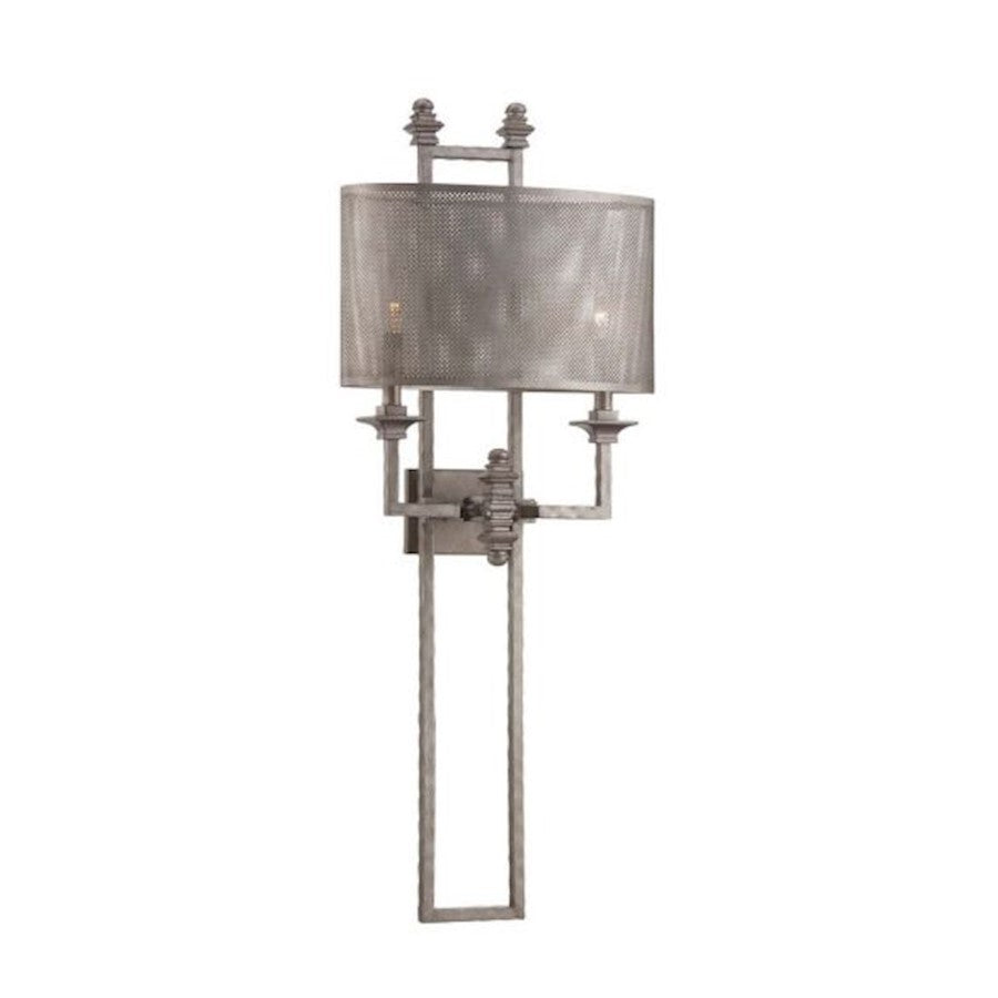 Savoy House Structure 2-Light Wall Sconce, Aged Steel - 9-4304-2-242