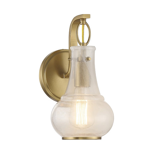 Savoy House Adams 1-Light Wall Sconce, Warm Brass - 9-4417-1-322