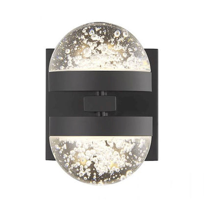 Savoy House Biscayne 2-Light LED Wall Sconce, Matte Black - 9-4484-2-89