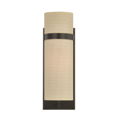 Savoy House Weston 1 Lt Sconce, Mediterranean Bronze