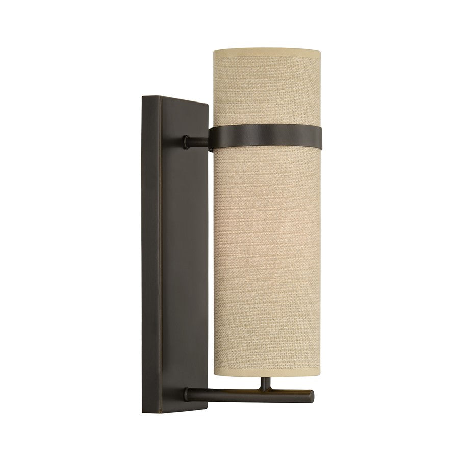 Savoy House Weston 1 Lt Sconce, Mediterranean Bronze