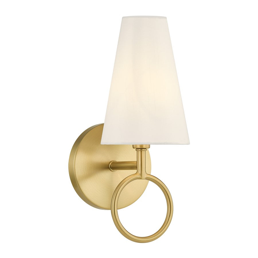 Savoy House Wilkes 1 Lt 12" Sconce, Warm Brass - 9-4700-1-322