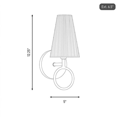 Savoy House Wilkes 1 Lt 12" Sconce, Warm Brass