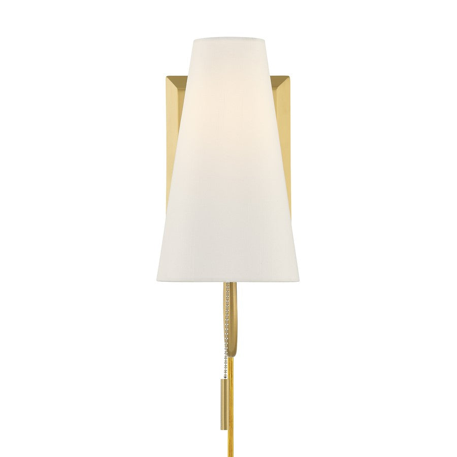 Savoy House Wilkes 1 Lt 11" Sconce, Warm Brass