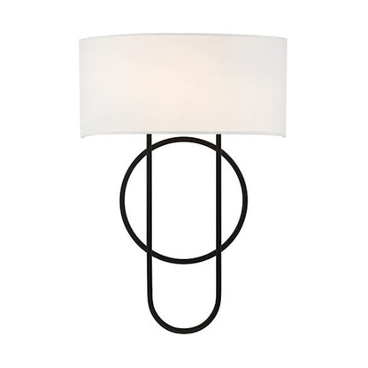 Savoy House Tempe 2-Light Wall Sconce, Matte Black - 9-4800-2-89