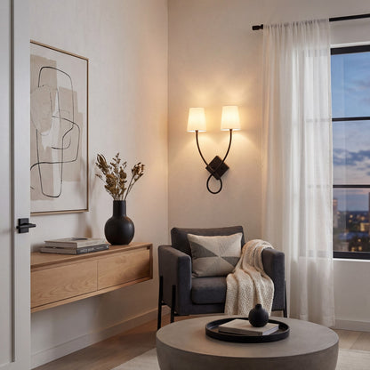 2 Light Wall Sconce