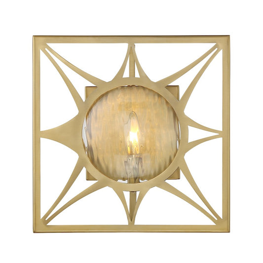 Savoy House Balfour 1 Light Sconce, Warm Brass