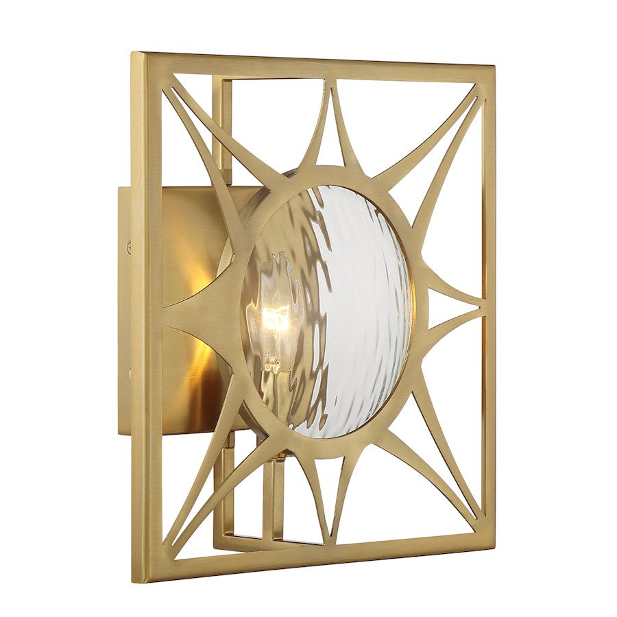 Savoy House Balfour 1 Light Sconce, Warm Brass