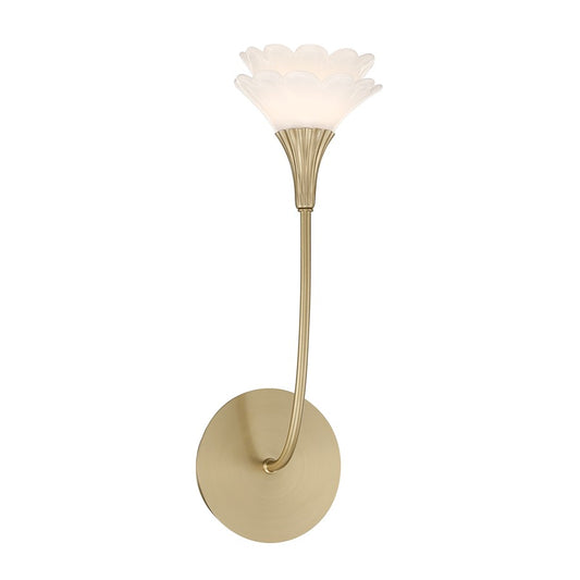 Savoy House Florena 1 Lt Sconce, Noble Brass