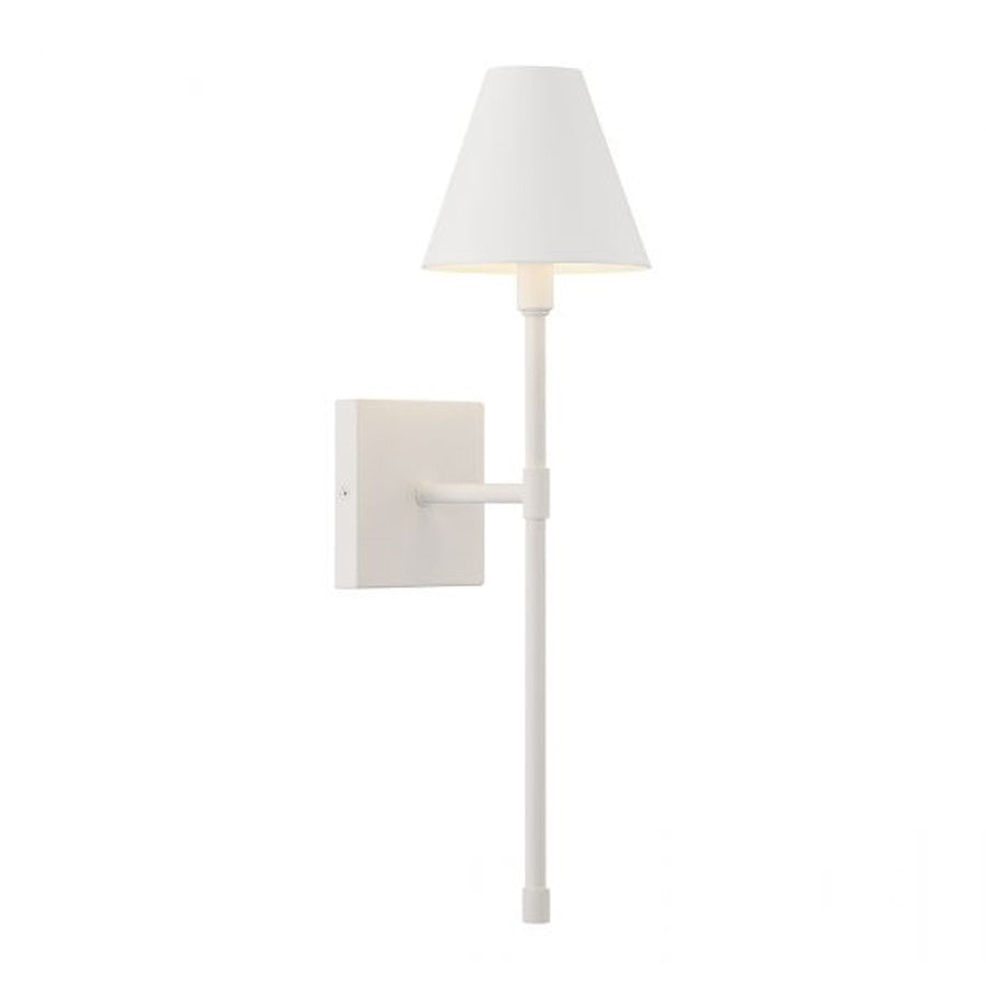 Savoy House Jefferson 1-Light Wall Sconce, Bisque White - 9-5201-1-83