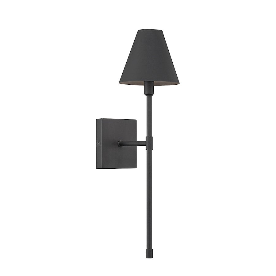 Savoy House Jefferson 1-Light Wall Sconce, Matte Black - 9-5201-1-89