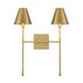 Savoy House Jefferson 2-Light Wall Sconce, Warm Brass - 9-5202-2-322