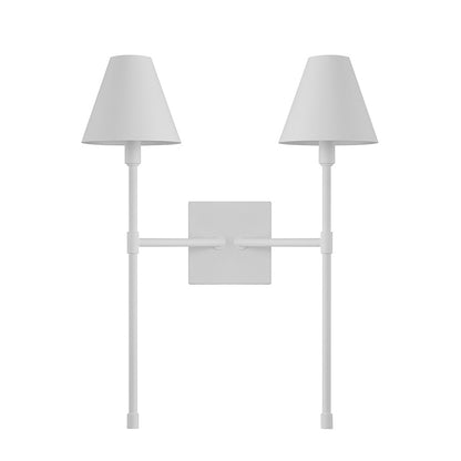 Jefferson 2-Light Wall Sconce, Bisque White