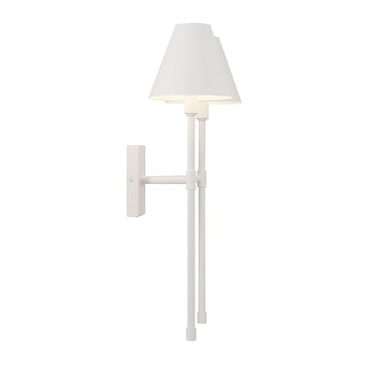 Jefferson 2-Light Wall Sconce, Bisque White