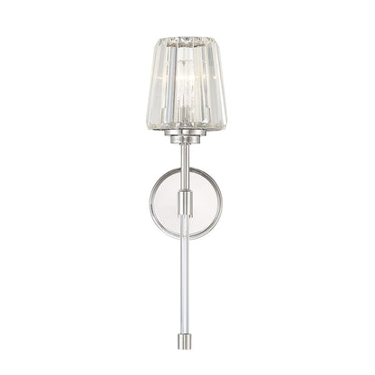 Garnet 1-Light Wall Sconce, Polished Nickel