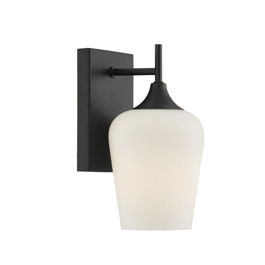Savoy House Essentials Octave 1 Lt Sconce, Matte Black