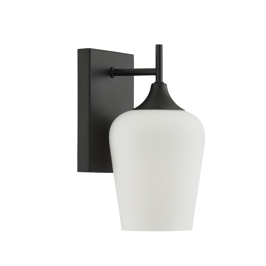 Savoy House Essentials Octave 1 Lt Sconce, Matte Black