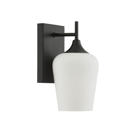 Savoy House Essentials Octave 1 Lt Sconce, Matte Black