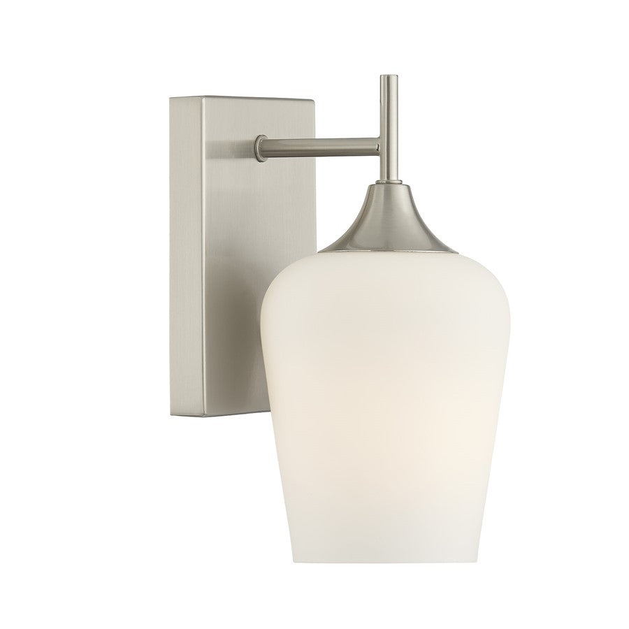 Savoy House Essentials Octave 1 Lt Sconce, Satin Nickel - 9-6030-1-SN