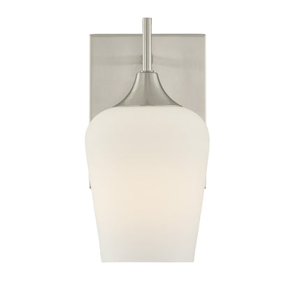 Savoy House Essentials Octave 1 Lt Sconce, Satin Nickel