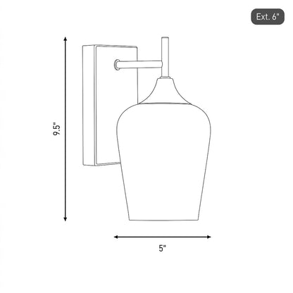 Savoy House Essentials Octave 1 Lt Sconce, Satin Nickel