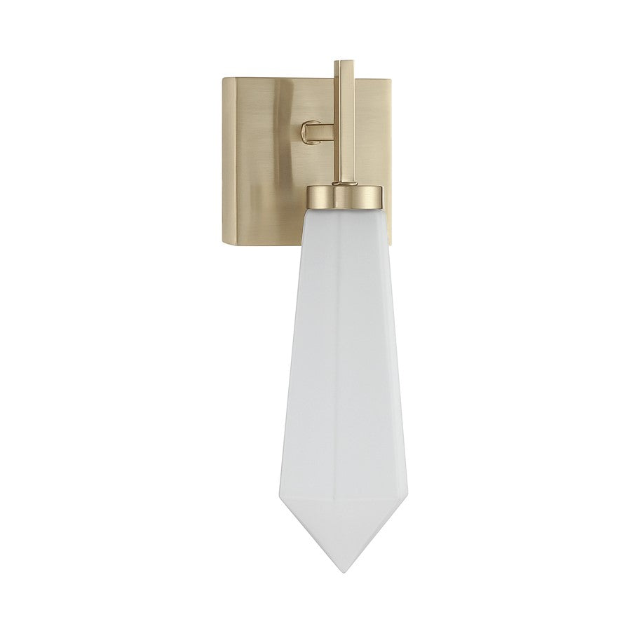 Savoy House Leland 1 Lt Sconce, Noble Brass