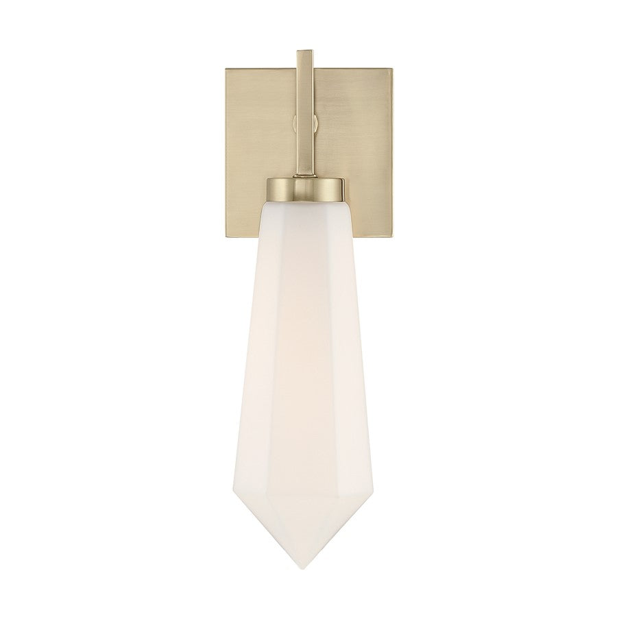 Savoy House Leland 1 Lt Sconce, Noble Brass