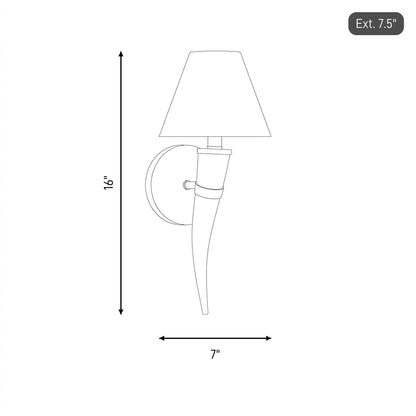 Savoy House Hearne 1 Lt Sconce, Warm Brass