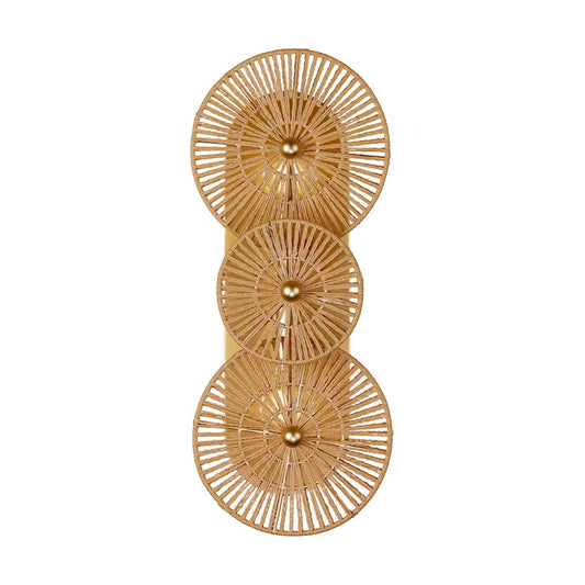 Savoy House Abbott 2 Light Sconce, Distressed Gold