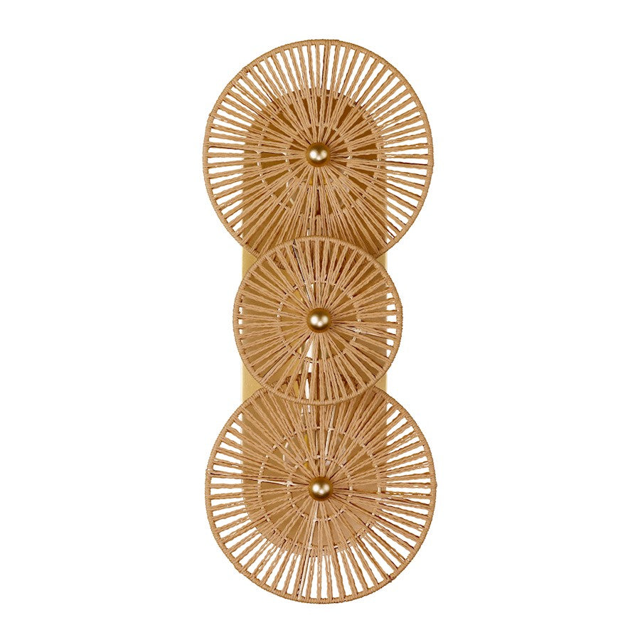 Savoy House Abbott 2 Light Sconce, Distressed Gold