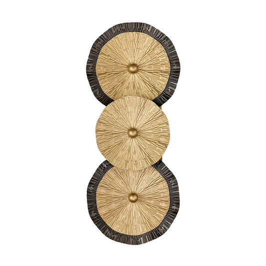Savoy House Lincoln 2 Light Sconce, Distressed Gold and Bronze