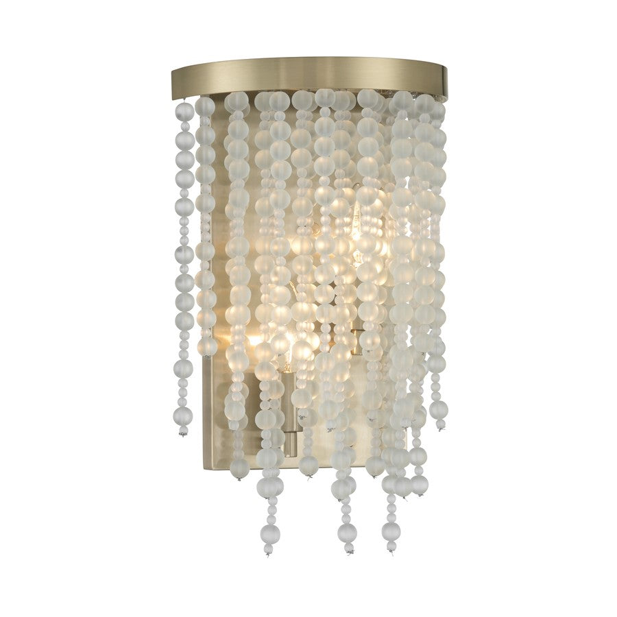 Savoy House Jeanette 2 Lt Sconce, Noble Brass